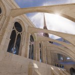 近距离的三维模型用于修复巴黎圣母院