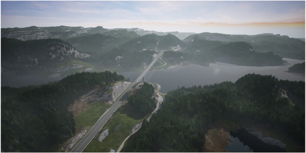 挪威西部的特里斯峡湾大桥公路扩建项目。