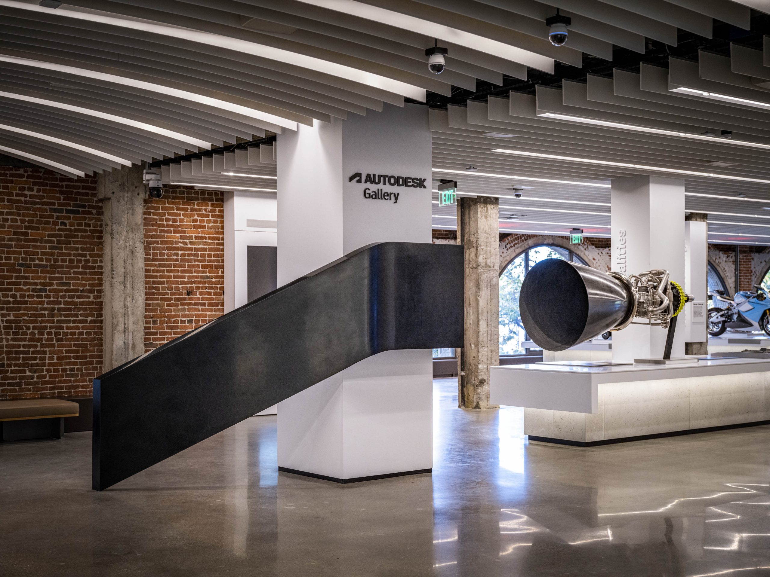 加州旧金山重新设计的欧特克画廊的内部。