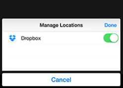 打开Dropbox，点击“完成”